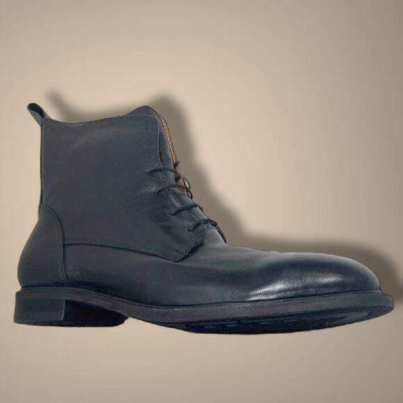 NWOB Men's 12 US, 30 Mex, PROXON Men's Black Leather Executive Work Boots - Picture 3 of 11